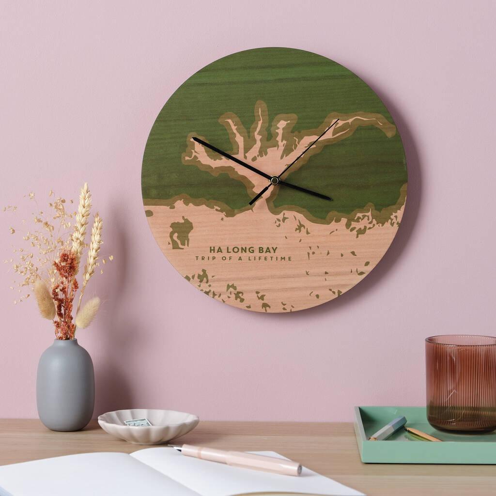 Coastline Wooden Colourful Clock – Betsy Benn