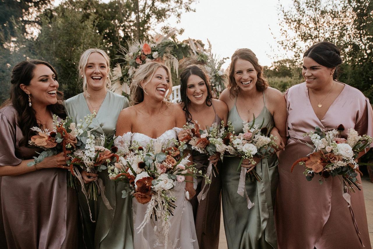 Mismatched Bridesmaid Dresses How to Master Mix and Match Styles hitched