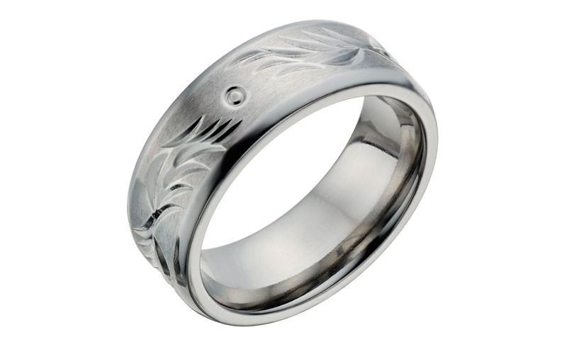 H samuel sale titanium ring