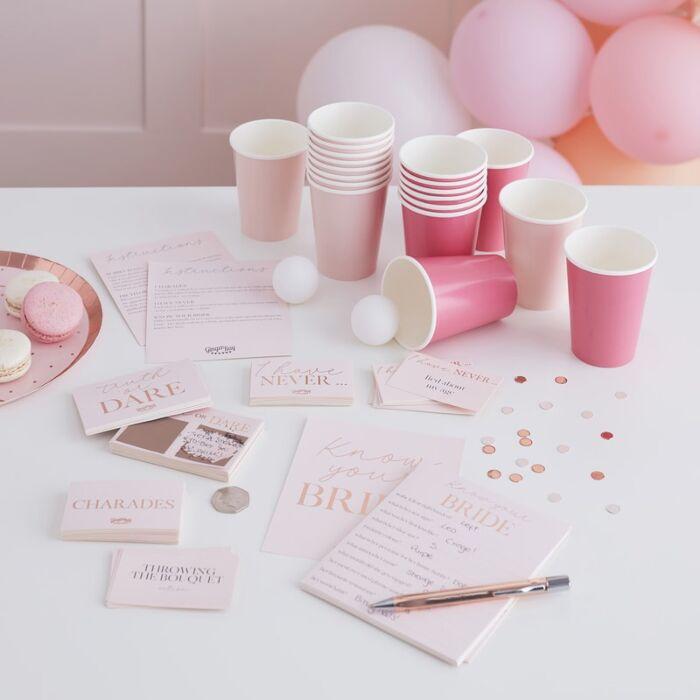 Complete hen party kit with cups, cards and ping pong balls