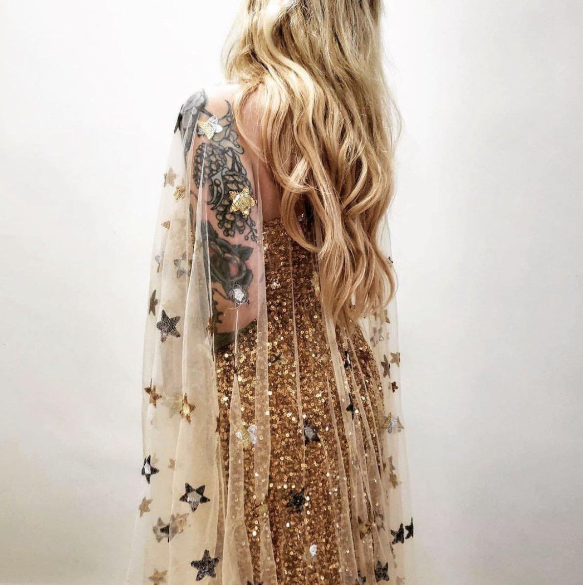 Dress with gold clearance stars