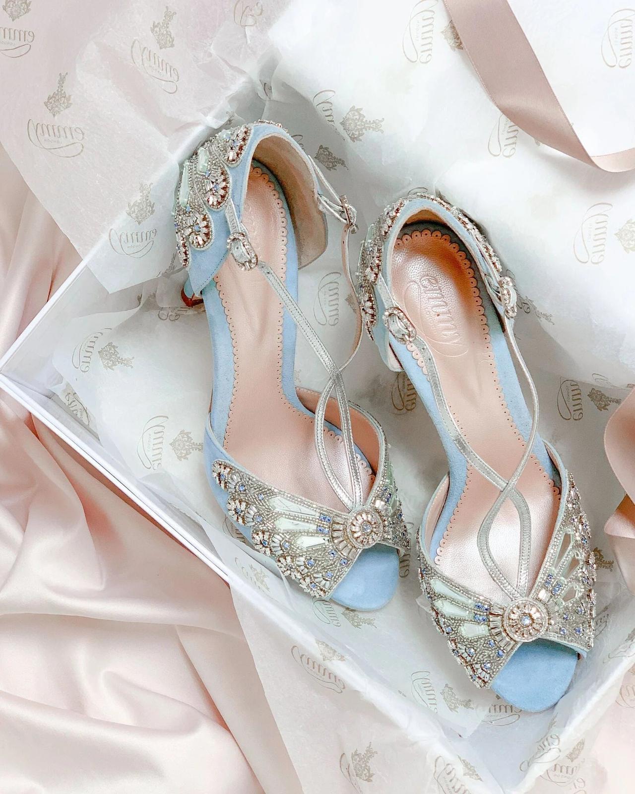 Blue wedding shoes uk on sale