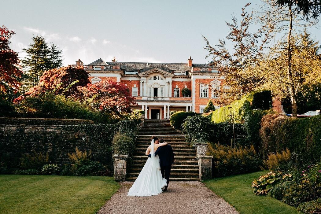 Exterior of Lancashire wedding venue Eaves Hall