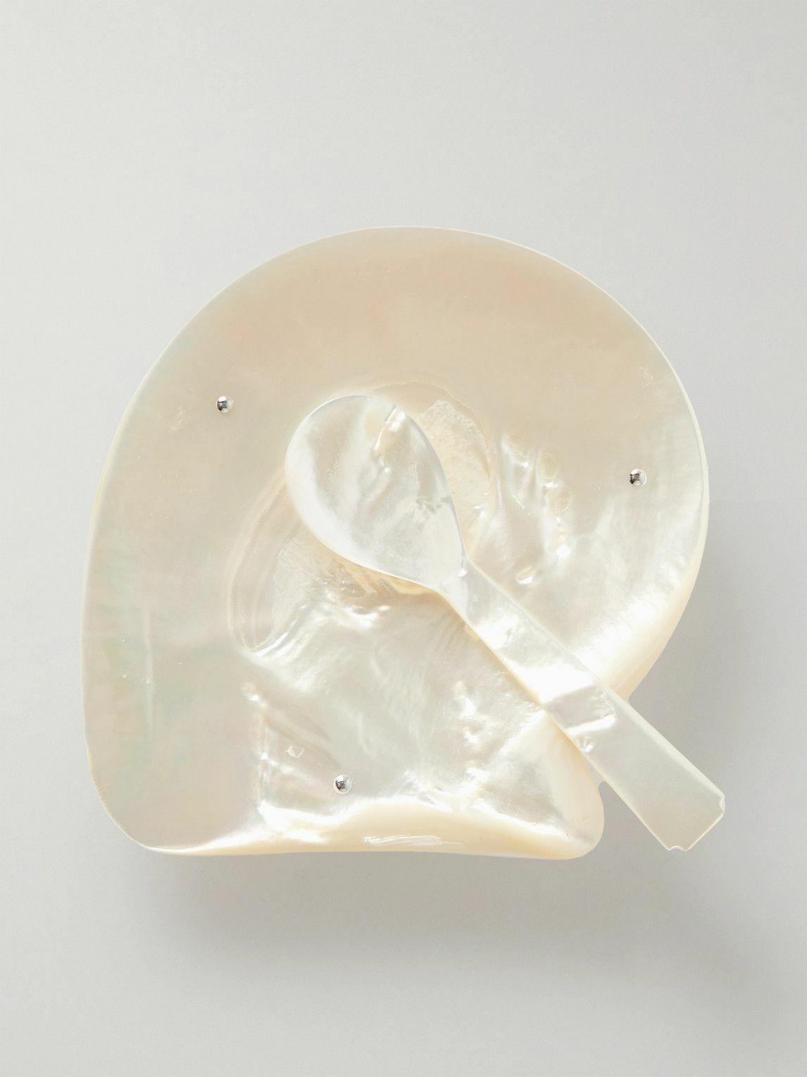 pearl caviar set with spoon