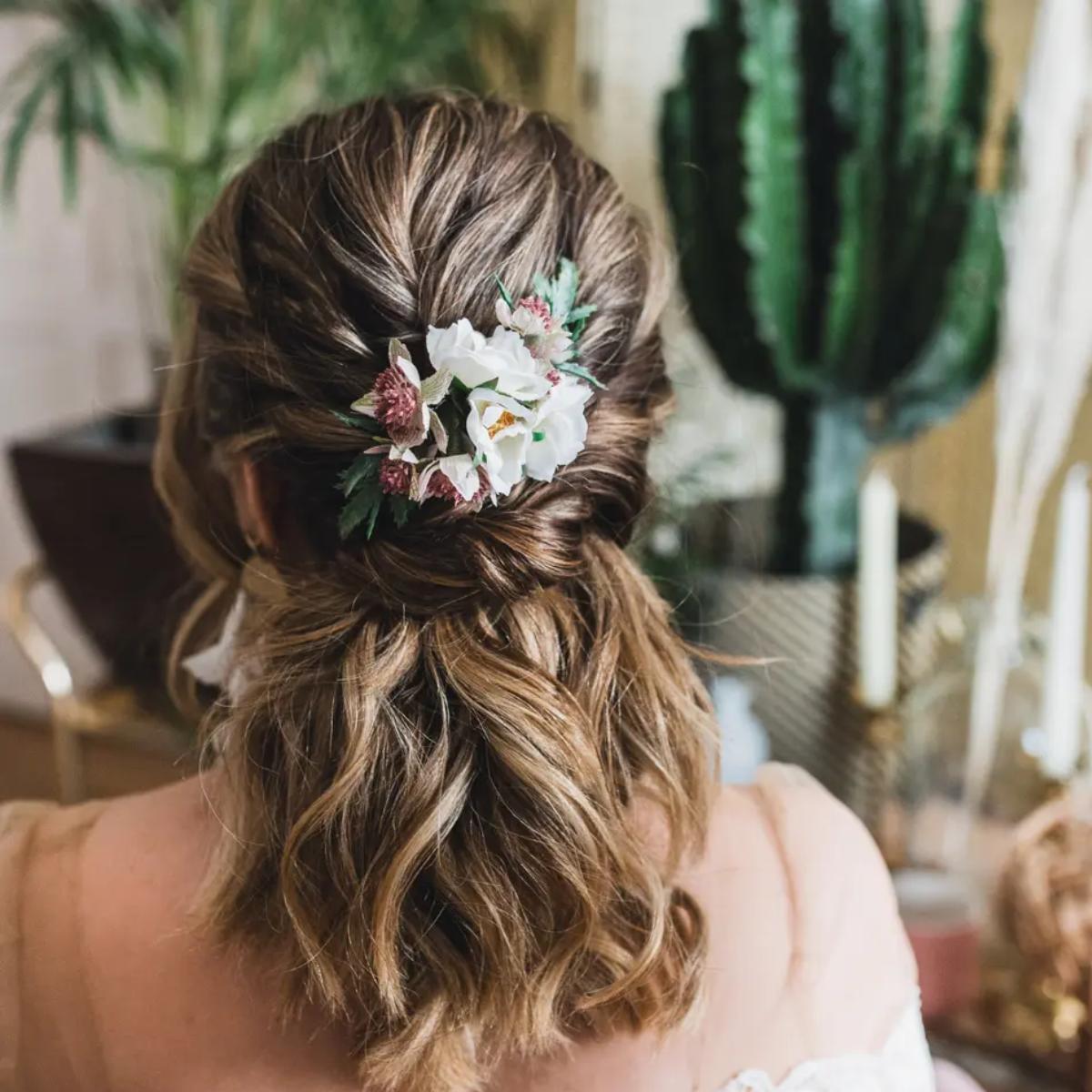 Half Up Half Down Wedding Hair: 40 Hairstyles Brides Love - hitched.co.uk