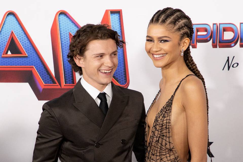 Tom Holland and Zendeya at a movie premiere, are Tom Holland and Zendaya engaged yet? 