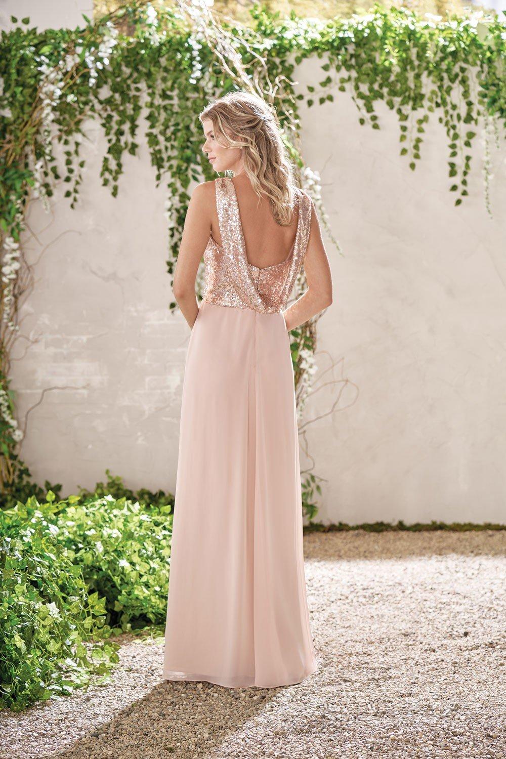 Rose gold pink outlet bridesmaid dresses