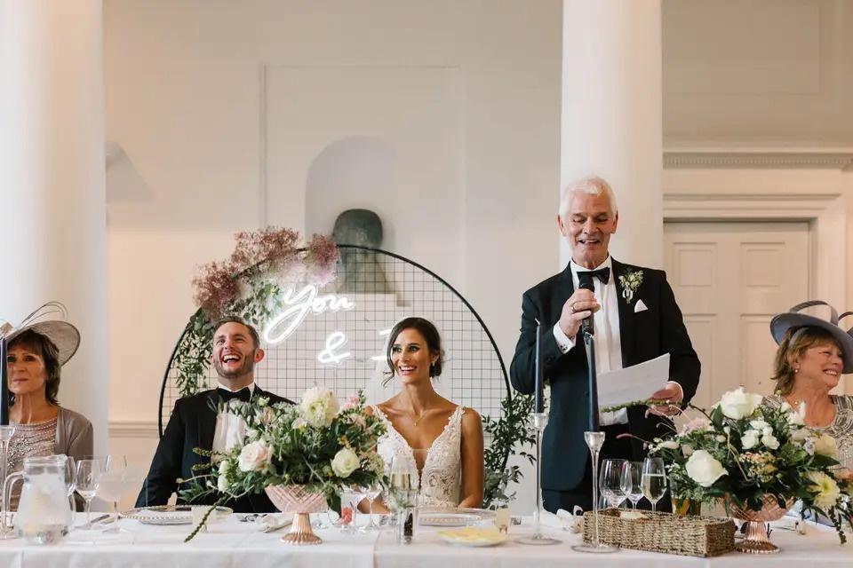 speeches at a wedding order