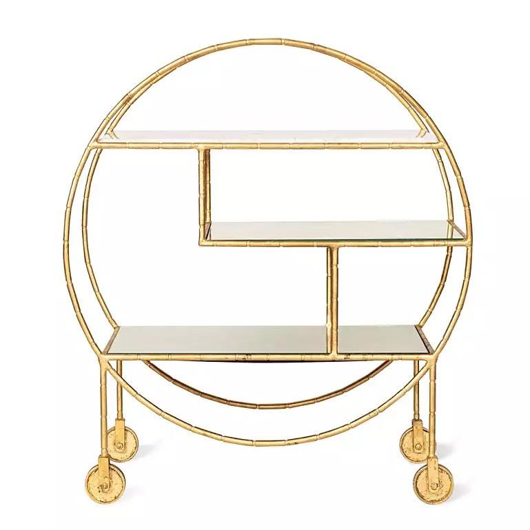 old and marble drinks trolley