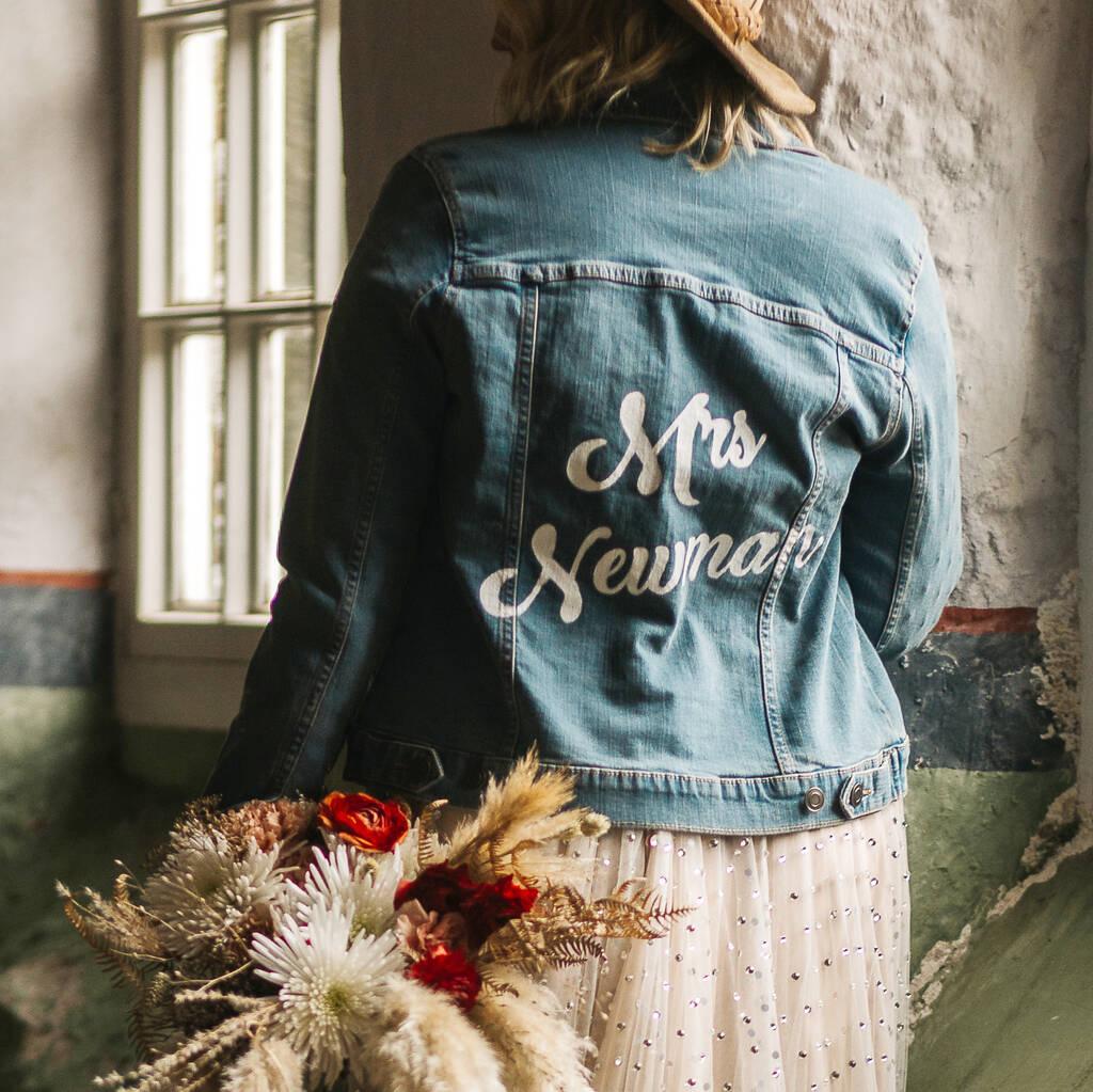 One day best sale bridal denim jacket