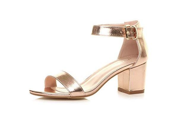 Gold on sale bridesmaid sandals