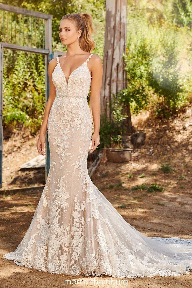 champagne wedding gown