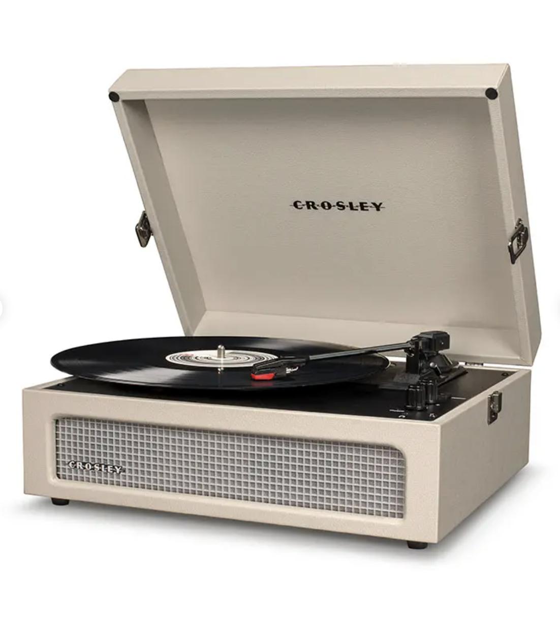 cream crosley record player