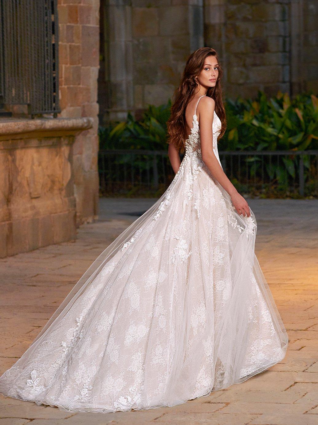 Etoile Chloe wedding dress from the back