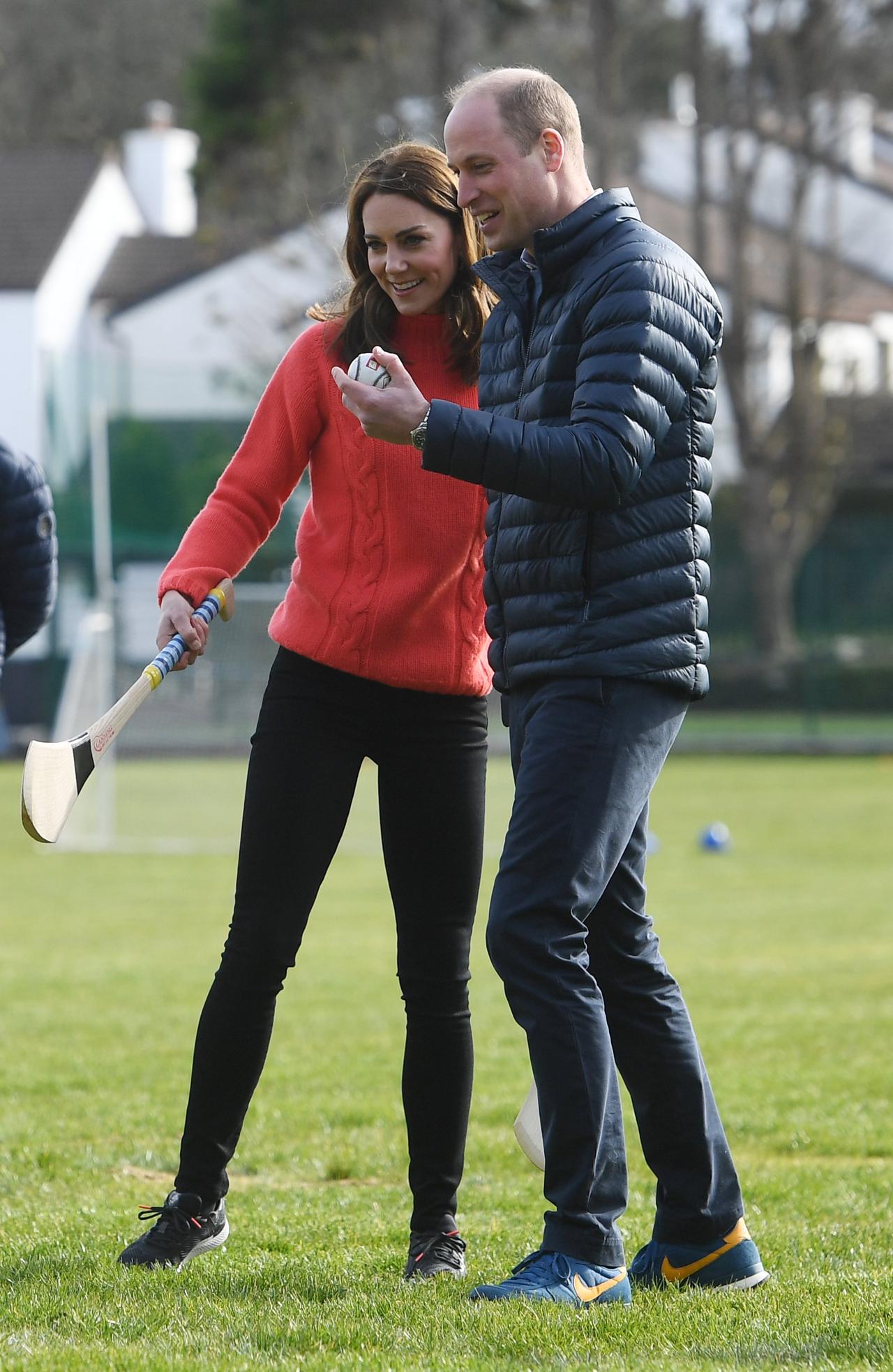 Kate Middleton and Prince William play sports