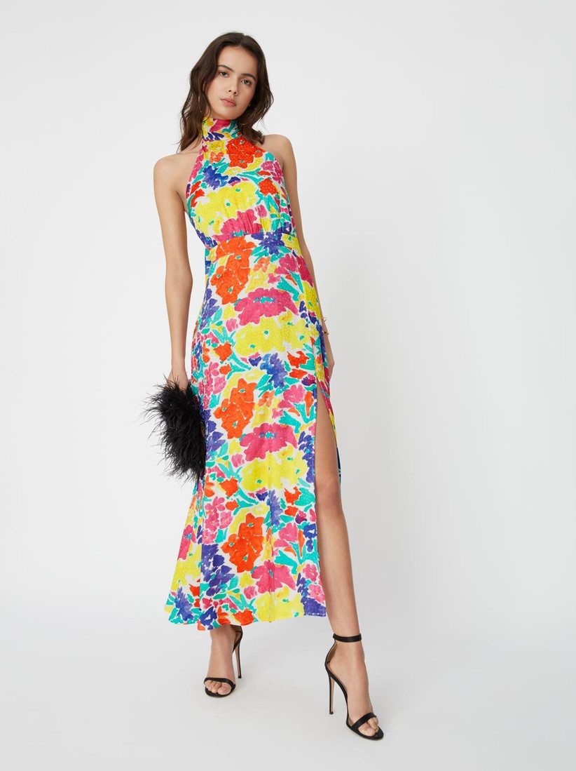 bright wedding guest dresses