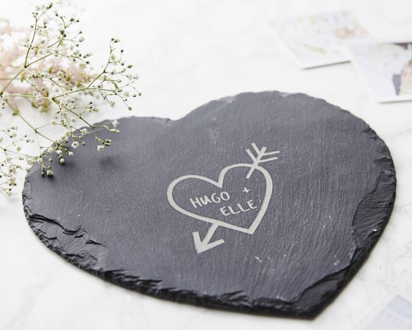 Personalised Gift for Mother of the Groom shabby chic wooden heart wedding gift