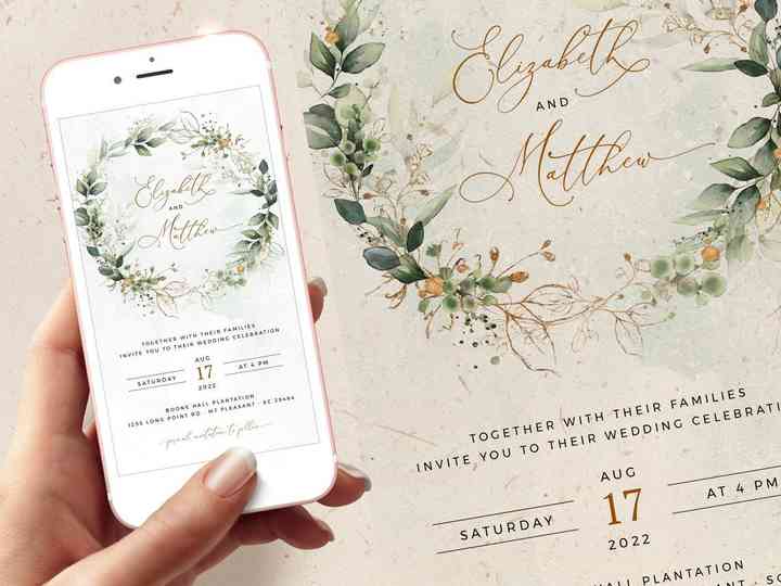 Boho Invite Printable Floral Invite In Bloom Fine Art Wedding Invite Indian Wedding Invitation Garden Wedding Invitation
