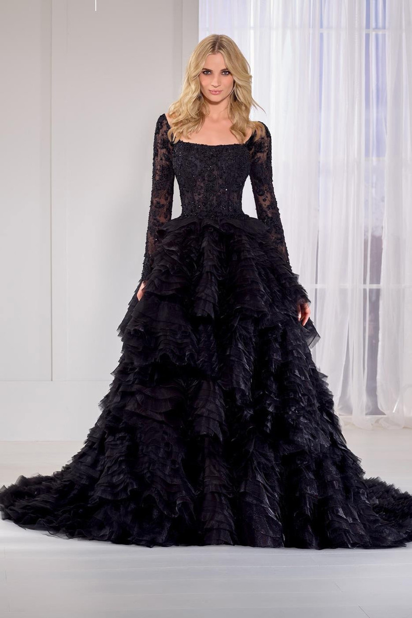 16 Fabulous Black Wedding Dresses Hitched Co Uk