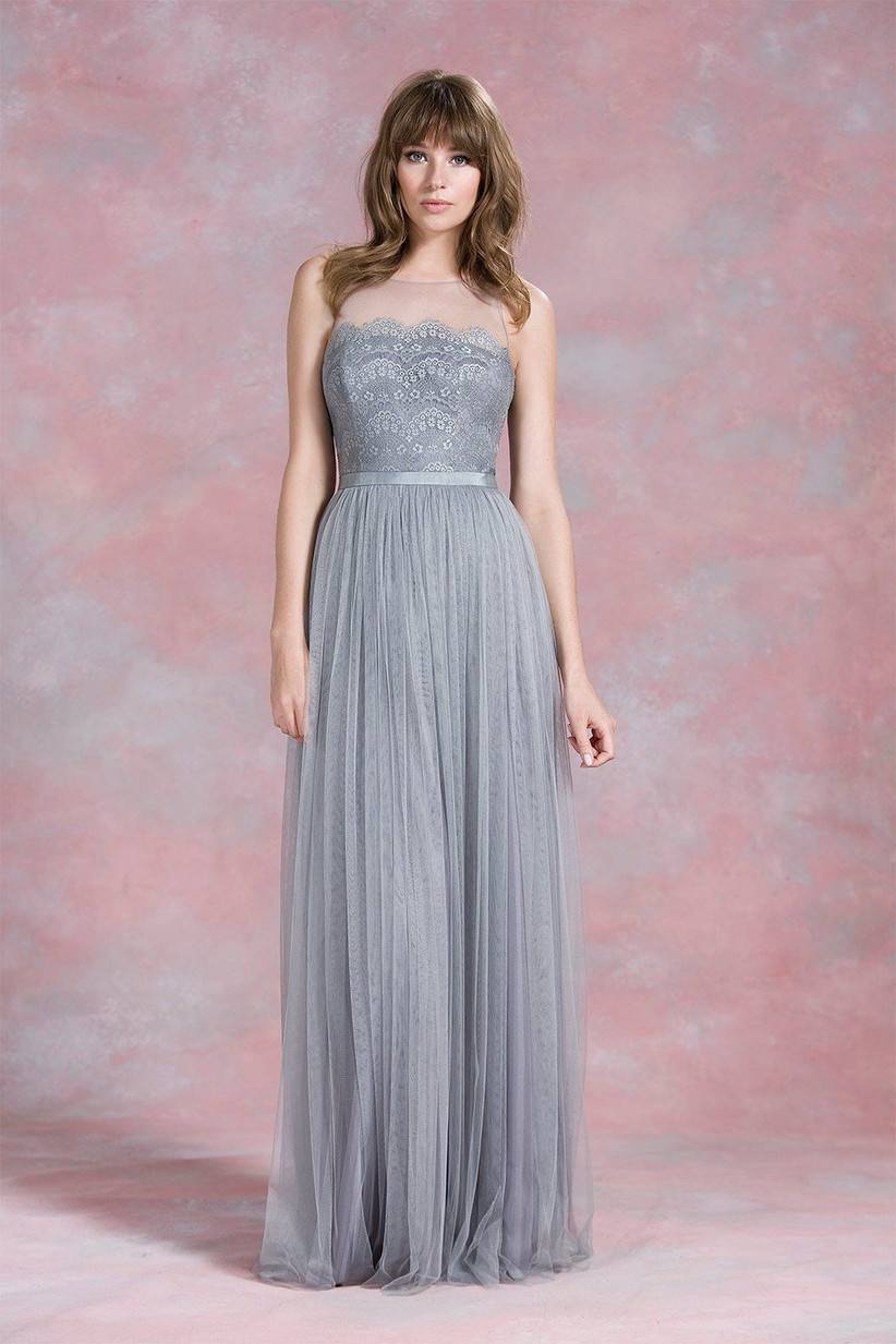 monsoon silver bridesmaid dress