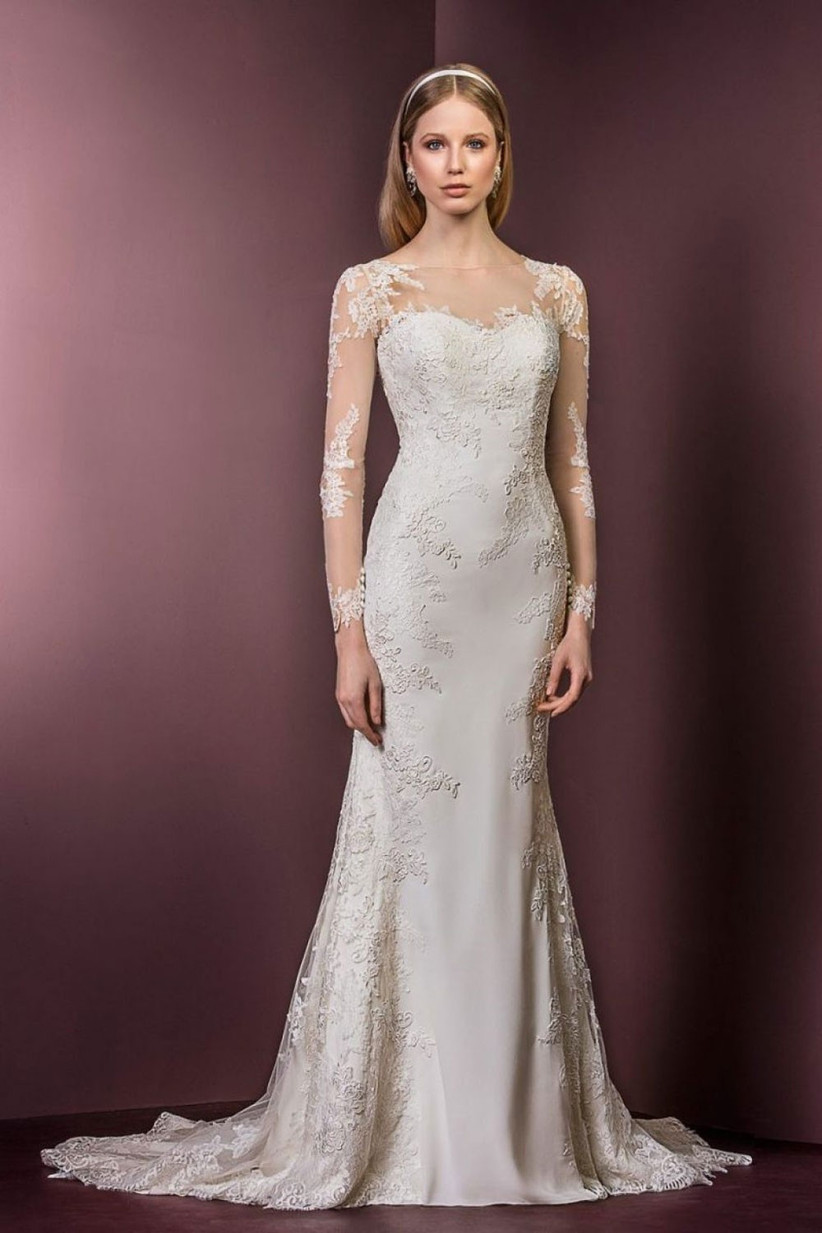 designer one piece gown for wedding