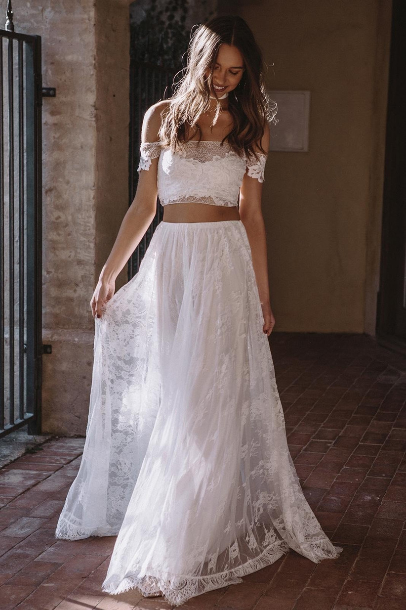 hippie inspired wedding dresses