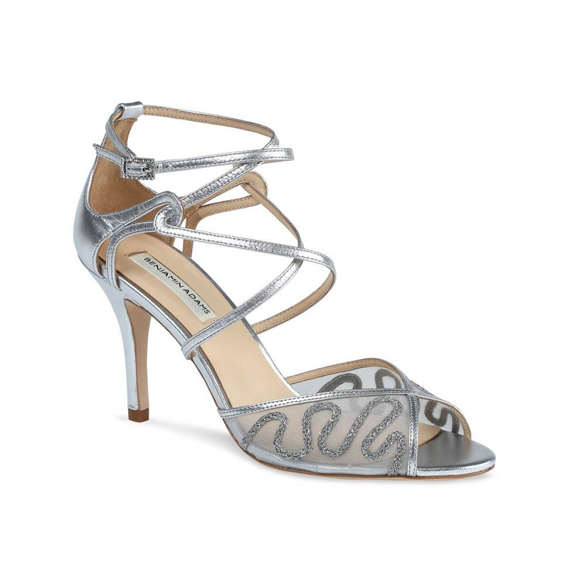 silver wedding shoes for bridesmaids