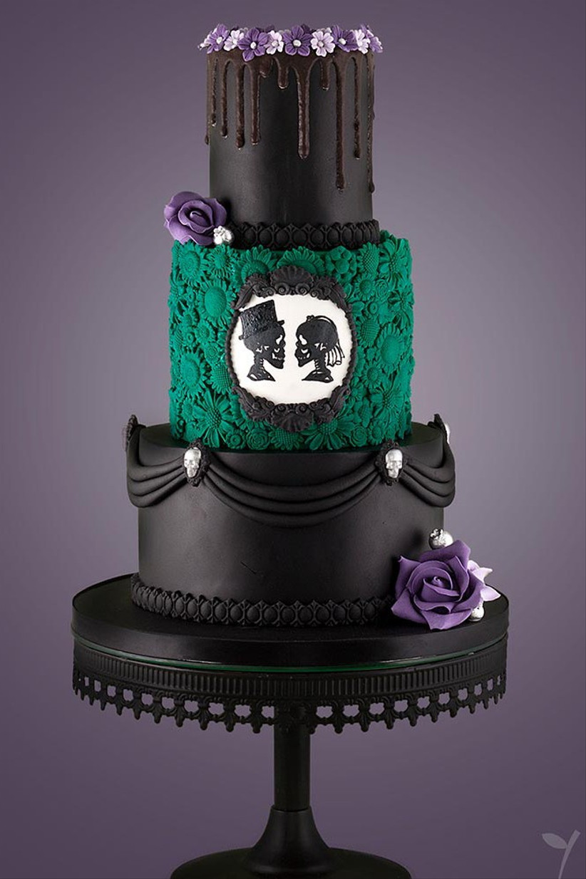 The Spookiest Gothic Wedding Cakes hitched.co.uk