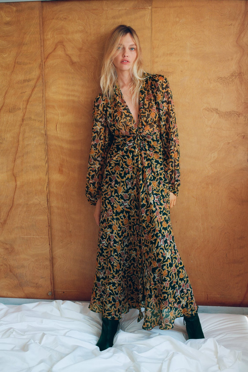 Zara Floral Print Dress The Flattering Wedding Guest Dresses That Scored Our Fashion Editors So Many Compliments Popsugar Fashion Photo 25