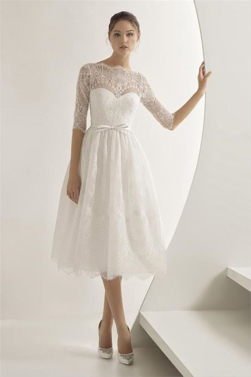 white second wedding dress