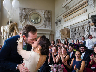 A Three-Day, Eclectic Aynhoe Park Wedding with a Bespoke aÿa Dress and Floating Giraffe