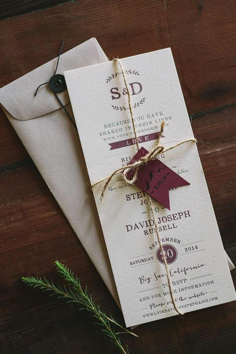 10 Creative And Gorgeous DIY Wedding Invitation Ideas Hitched co uk