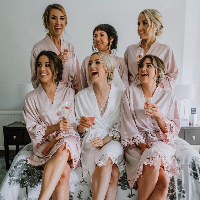 bridesmaid slippers and robes