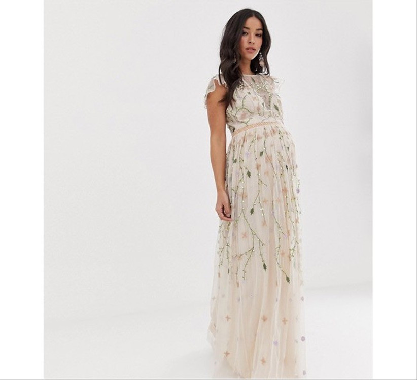 maternity wedding dress asos