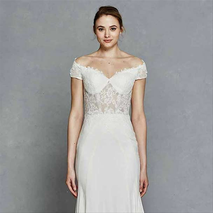 column wedding dress body type