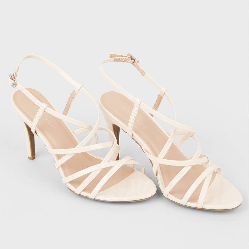 cream heeled sandals uk