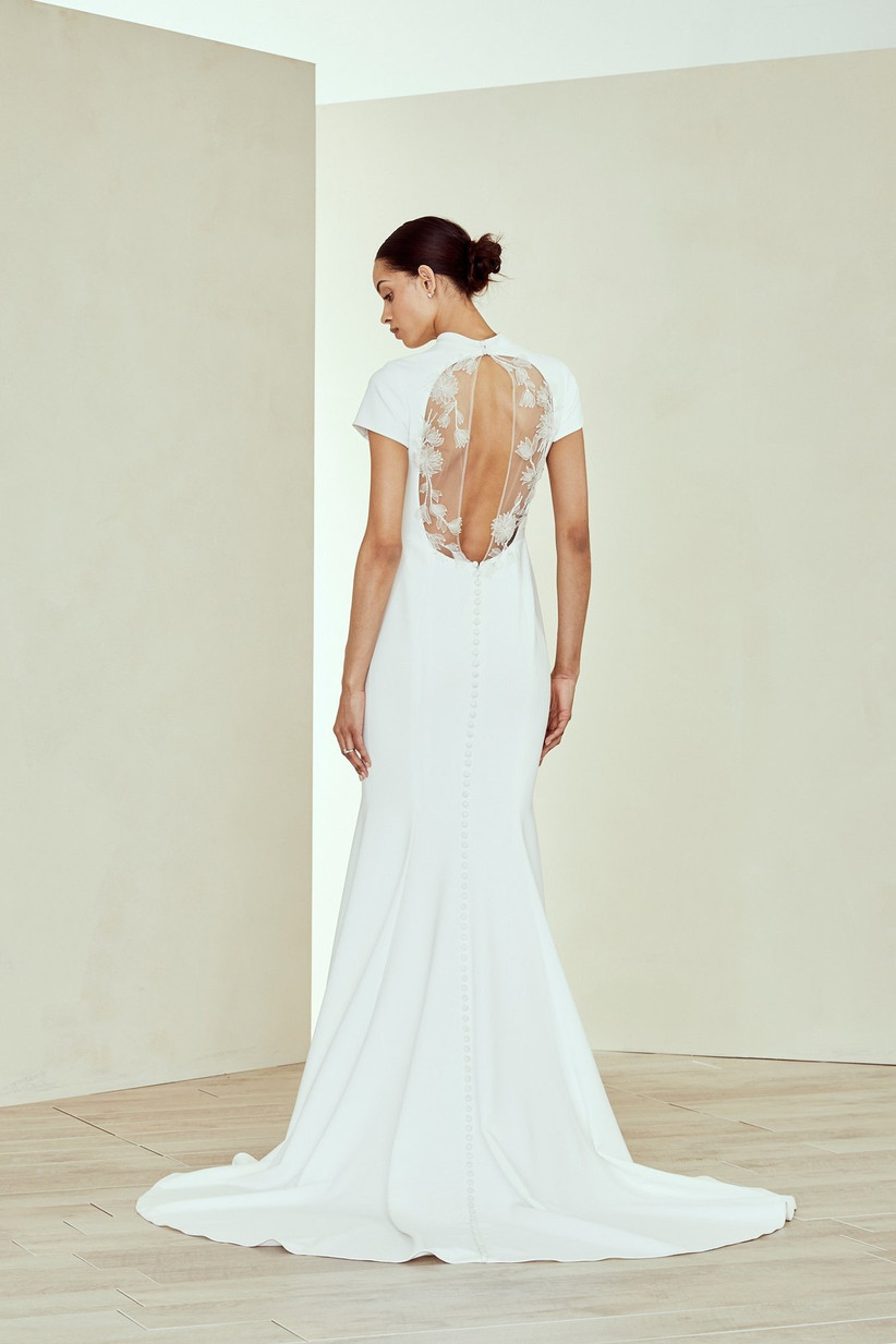 wedding dresses fitted flare