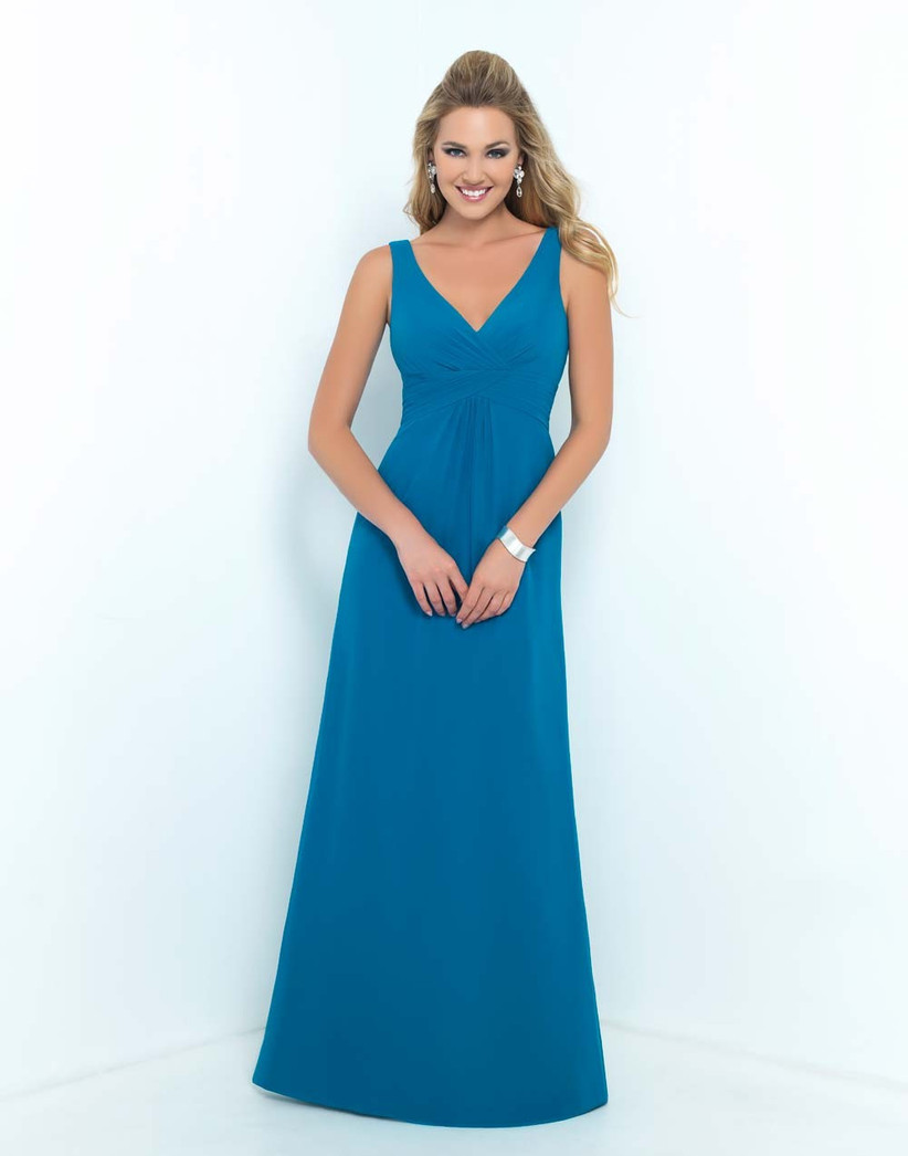 teal and silver bridesmaid dresses