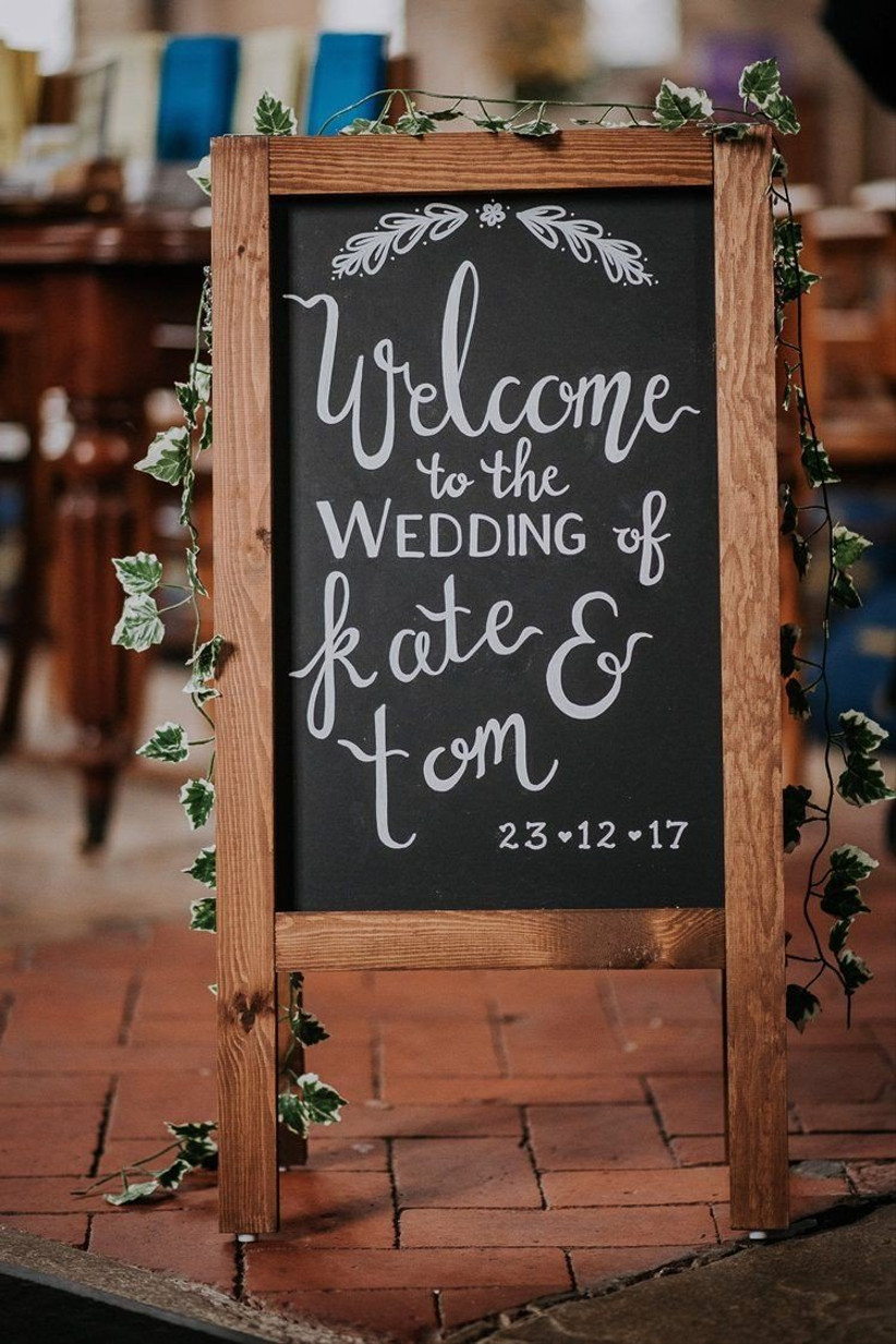 chalkboard sign