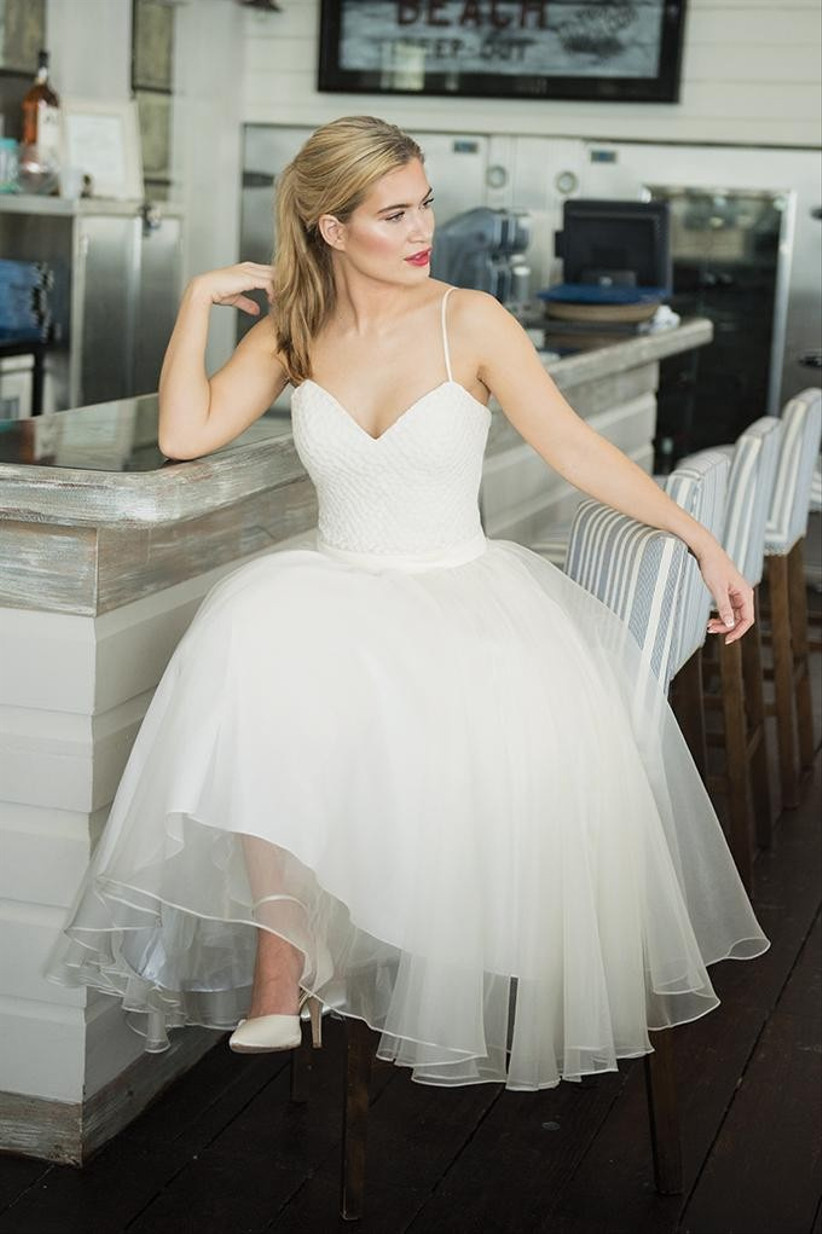 tea style wedding dresses