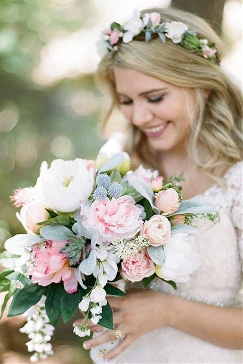 latex flowers wedding bouquet
