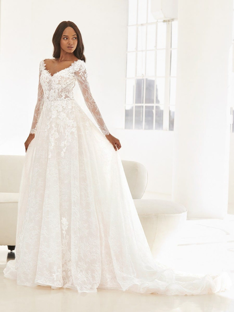 best wedding dress styles for big bust