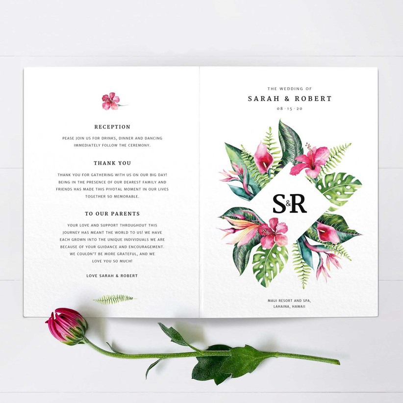 Wedding Order of Service Templates: Ideas & Advice - hitched.co.uk