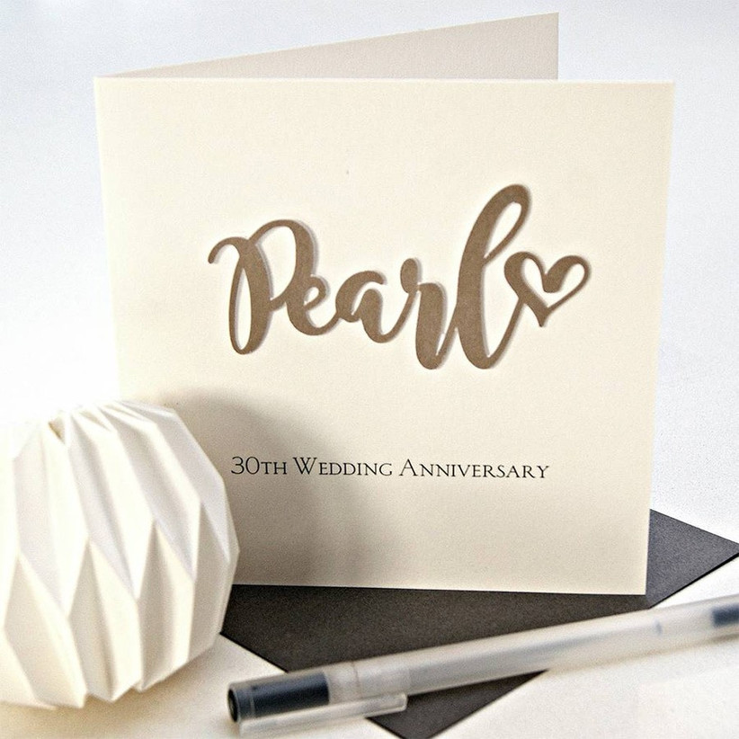 pearl anniversary gift for parents