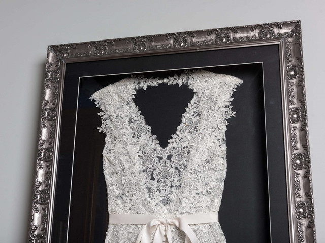 michaels wedding dress framing