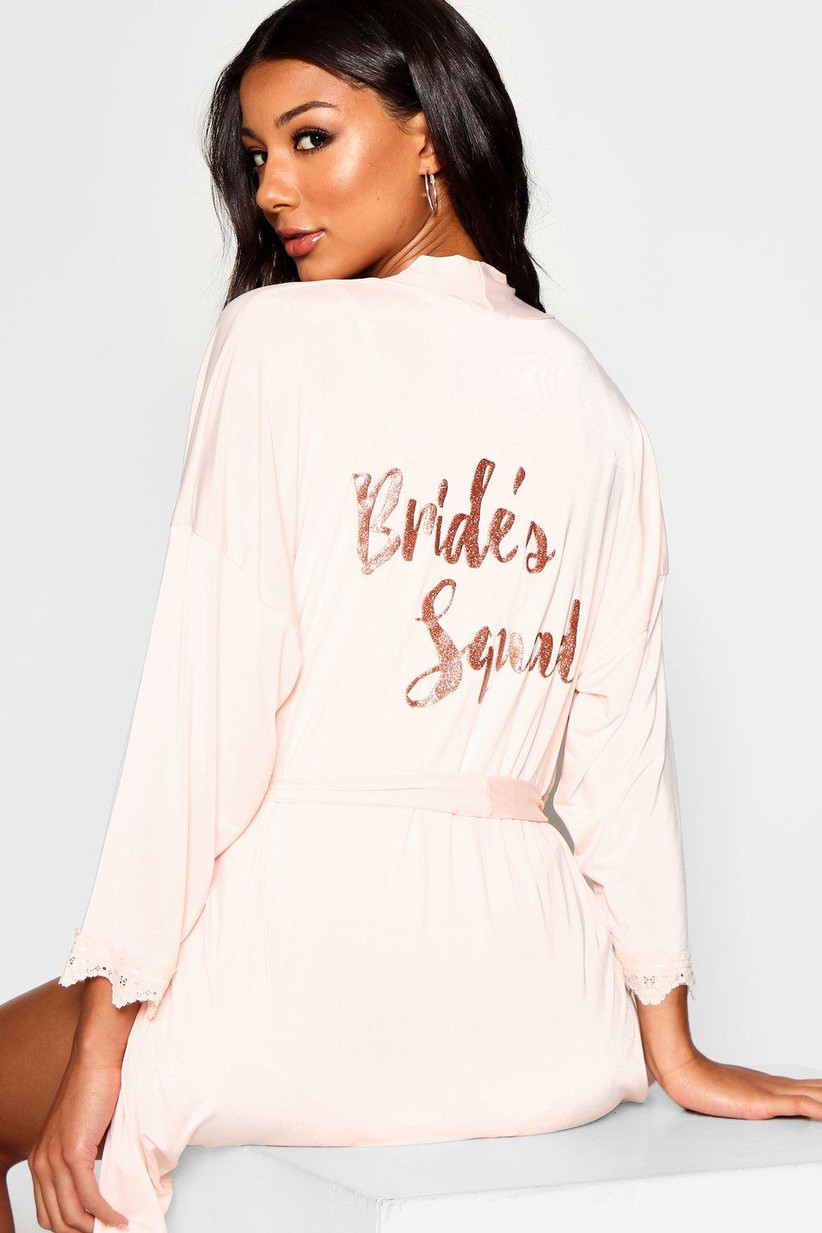 boohoo bridesmaid robe