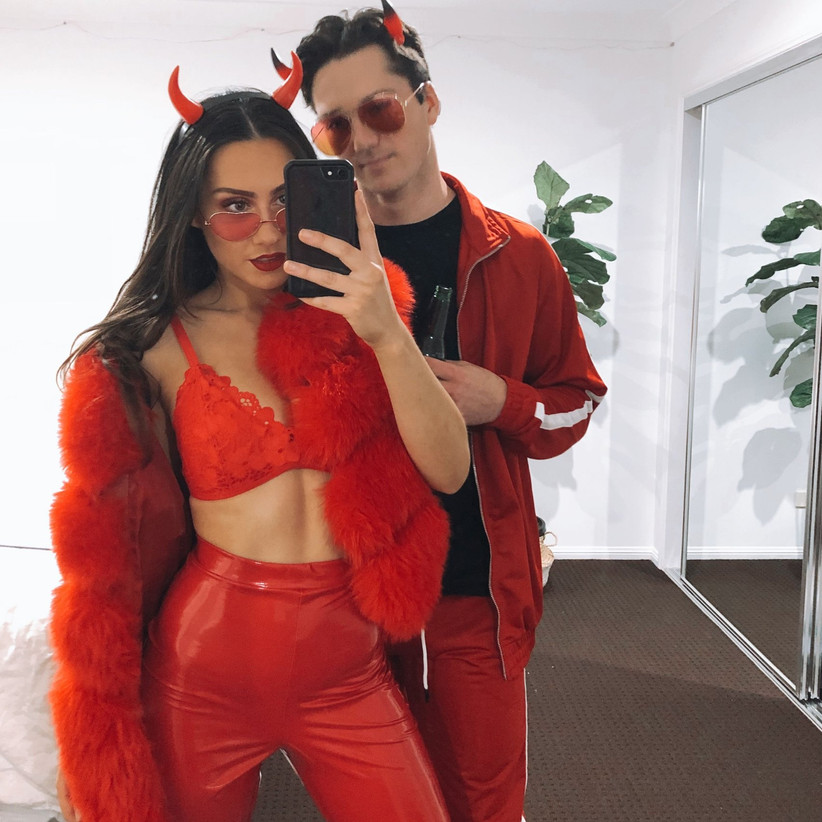 red halloween outfits