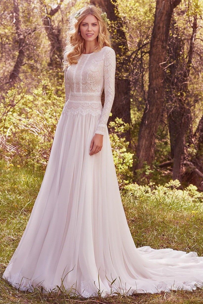 classic wedding dresses with sleeves