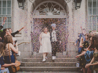 An Artistic Lesbian Wedding at the National Theatre, London