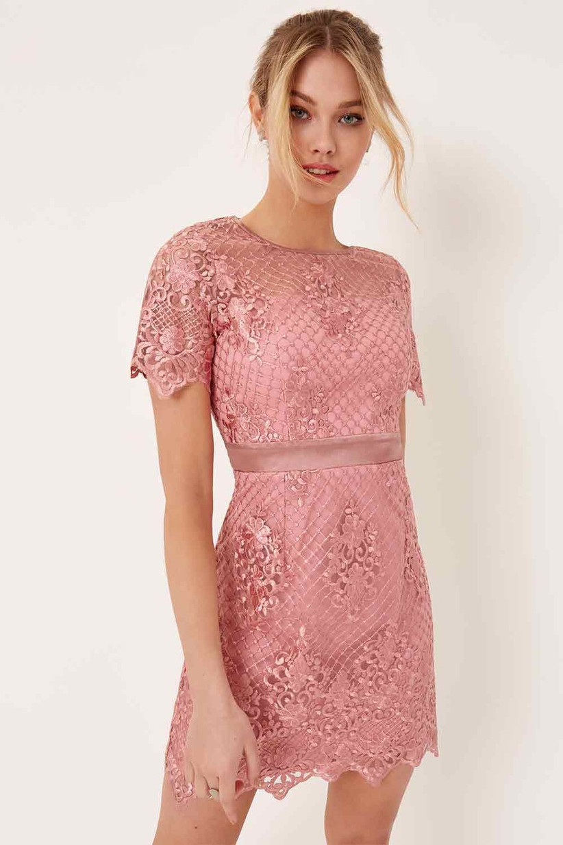 pink skater dress for wedding